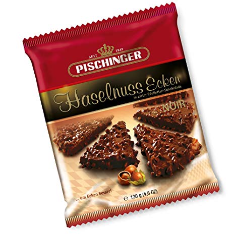 Pischinger Hasselnuss Ecken Zart Noir 130g