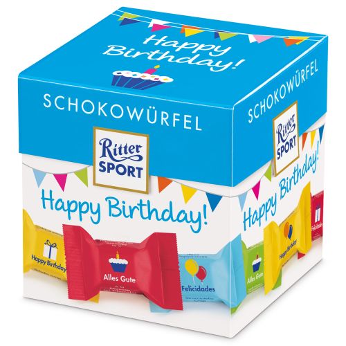 Ritter Sport Schokowurfel HappyBirthday 22pcs 176g