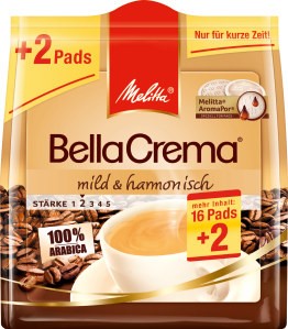 Melitta Bella Crema Mild Harmonisch Pads 18pcs 120g