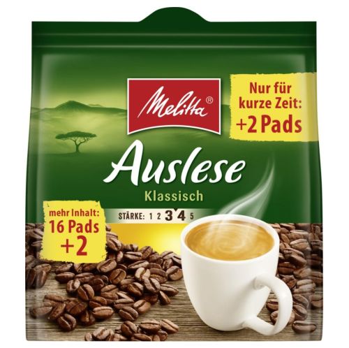 Melitta Auslese Klassisch Pads 18pcs 126g