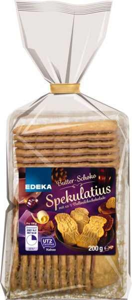 Edeka Milch Schoko Spekulatius Cookies 200g