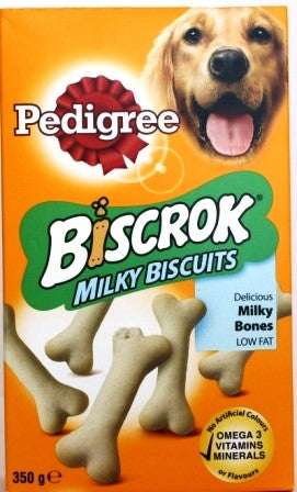 Pedigree Biscrok Milky Biscuits for Dog 350g