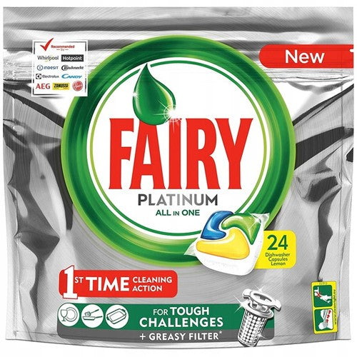 Fairy Platinum All in One Lemon 24pcs 358g