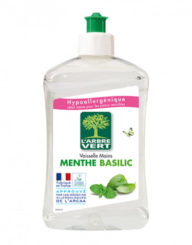 L'arbre Vert Vaisselle Menthe Liquid for Dishes 500ml