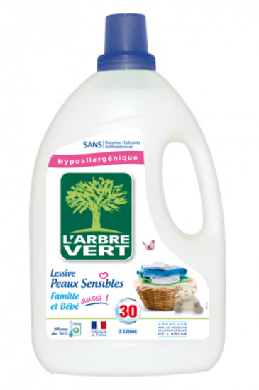 L'arbre Vert Lessive Sensibles Gel 30p 2L