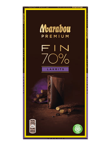 Marabou Premium Fin 70% Lakrits chocolate 100g