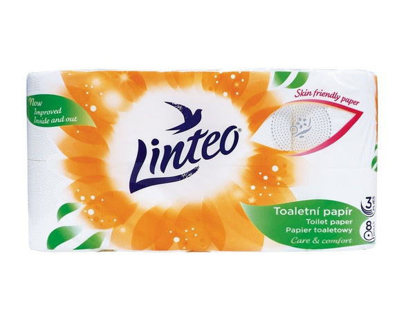 Linteo Toilet Paper 3W 8pcs