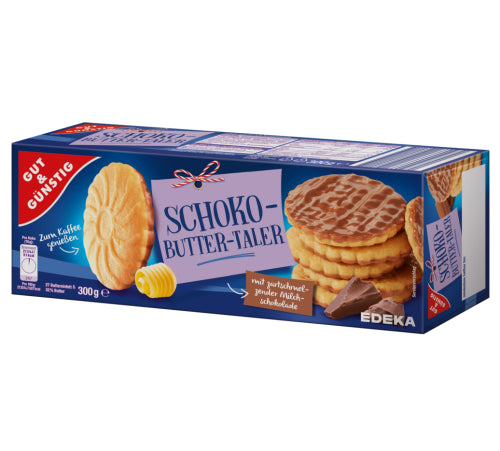 G&G Schoko Butter Taler Cookies 300g