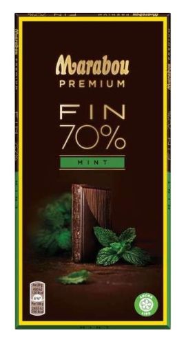 Marabou Premium Fin 70% Mint chocolate 100g