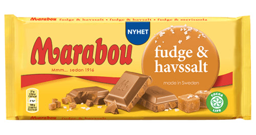 Marabou Fudge & Havssalt Cheko 185g