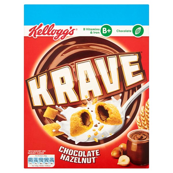 Kellogg's Krave Chocolate Hazelnut 375g