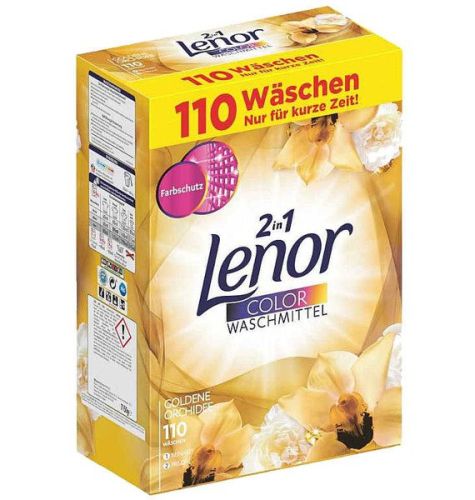 Lenor 2in1 Color Goldene Orchids Powder 110p 7kg