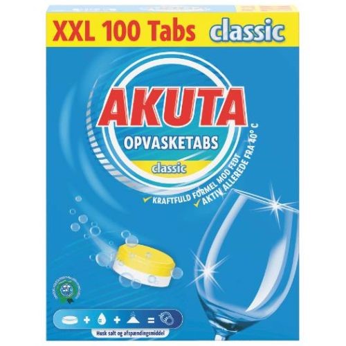 Akuta Opvasketabs Tablets Dishwasher 100pcs 1.2kg *