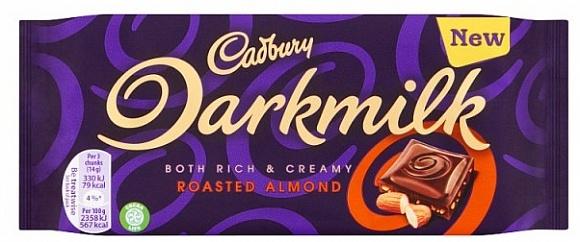 Cadbury Darkmilk Roasted Almond Chocolate 85g