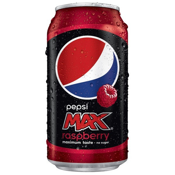 Pepsi Max Raspberry No Sugar 330ml can