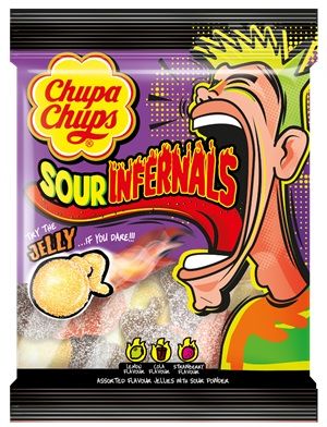 Chupa Chups Sour Infernals Jelly Jelly 150g