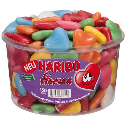 Haribo Herzen Gummies 150pcs 1kg