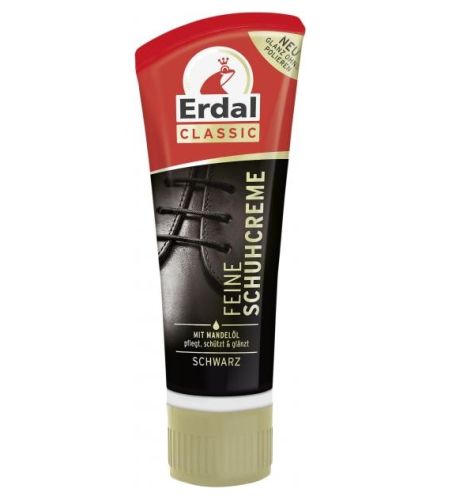 Erdal Schuhcreme Schwarz Black Shoe Polish 75ml