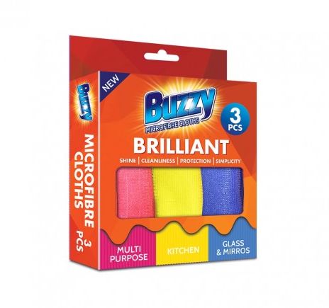 Buzzy Microfibre Cloths Cloths 3 pcs