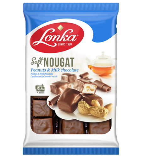 Lonka Soft Nougat Peanuts Milk Chocolate 180g