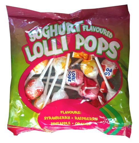 Yoghurt Flavored Lolli Pops Lollipops 300g