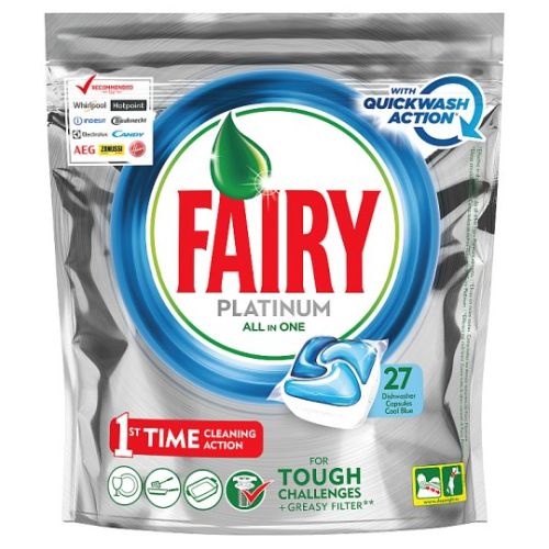 Fairy Platinum All in One Cool Blue 27pcs 402g