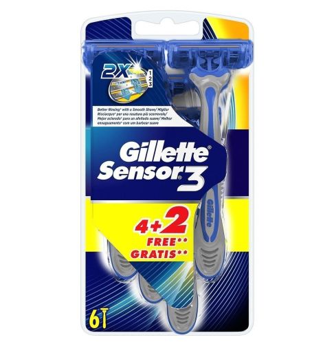 Gillette Sensor 3 Razors 4 + 2 pcs