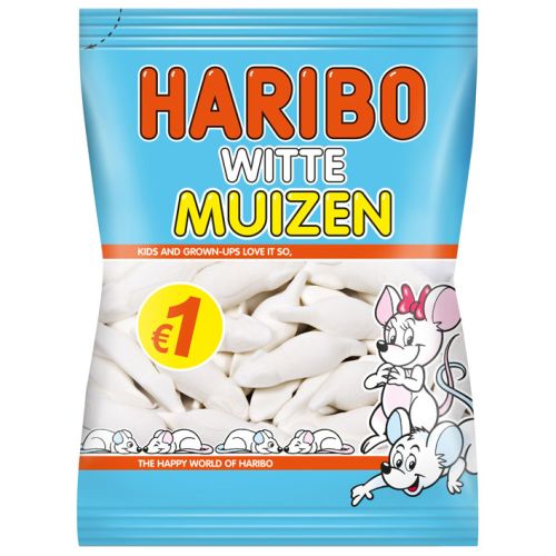 Haribo Witte Muizen 170g