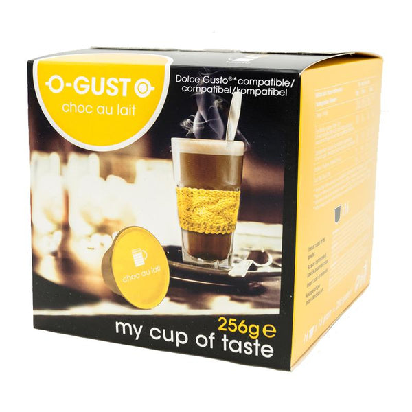 O-Gusto Choc au Lait Caps 16pcs 256g