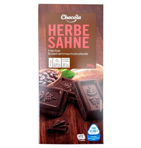 Choco'la Herbe Sahne Chocolate 200g