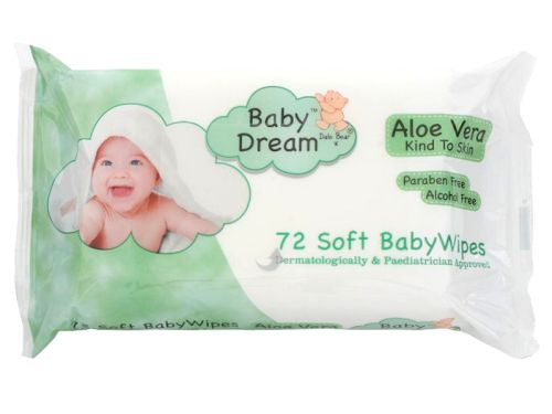 Baby Dream Aloe Vera Wet Wipes 72 pcs