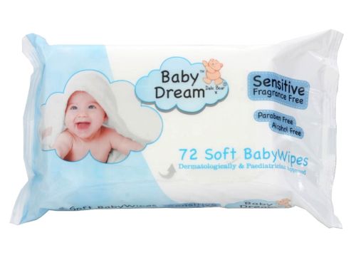 Baby Dream Sensitive Wet Wipes 72 pcs