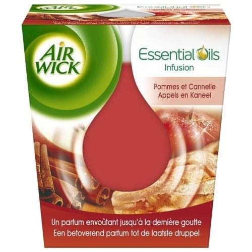 Air Wick Essential Oils Pommes Cannelle Candle 105g