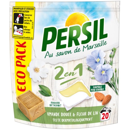 Persil Savon Marseille 2en1 Amande Caps 20p 440g