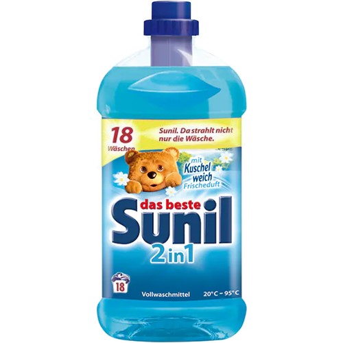 Sunil 2in1 mit Kuschelweich Frisch Gel 18p 1.3L