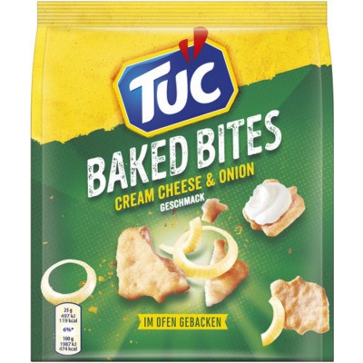 Tuc Baked Bites Cheese and Onion Crackers 110g