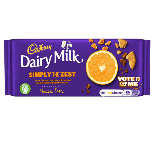 Cadbury Dairy Milk Simply The Zest chocolate 110g