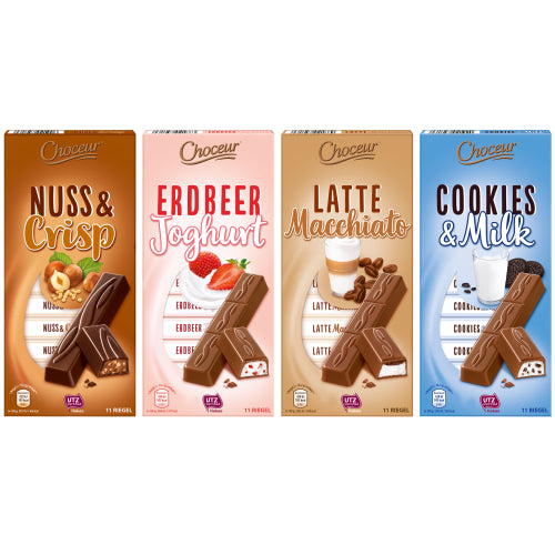 Choceur Cookies / Erdbeer / Latte / Nuss & Crisp 200g