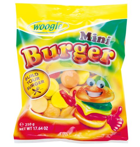 Woogie Mini Burger Jelly beans 250g
