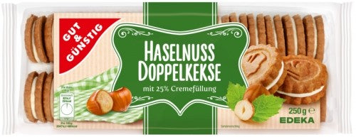 G&G Haselnuss Doppelkekse Mini Awnings 250g