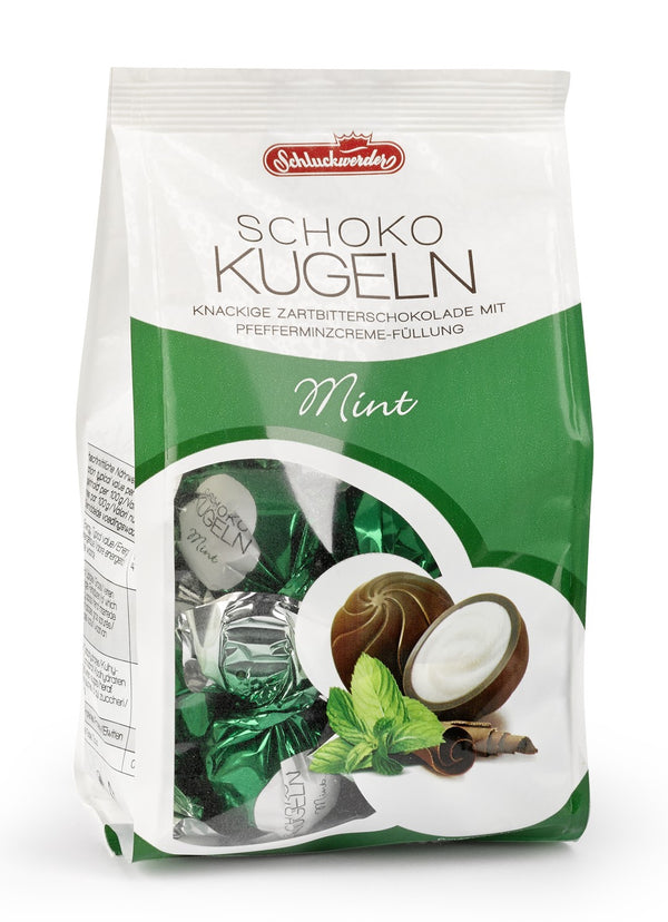 Schluckwerder Schoko Kugeln Mint 125g