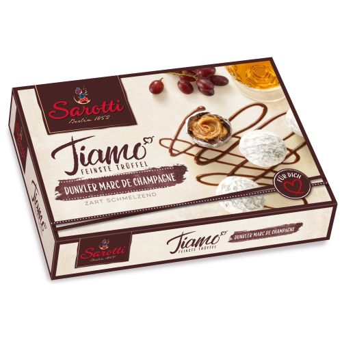 Sarotti Tiamo Truffel Dunkler Marc Champagne 125g