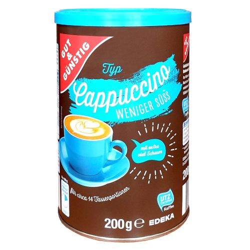 G&G Cappuccino Weniger Suss Can 200g