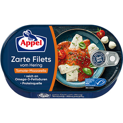 Appel Hering Filets Tomate-Mozzarella 200g