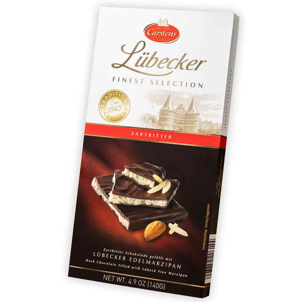 Carstens Lubecker Edelmarzipan Zartbitter 140g