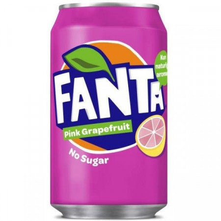 Fanta Pink Grapefruit No Sugar 330ml