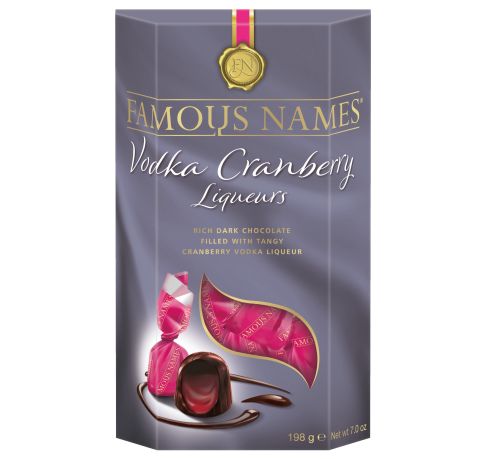 Famous Names Vodka Cranberry Liqueurs 198g