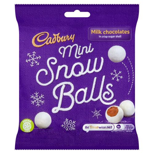 Cadbury Mini Snow Balls Chocolates 80g