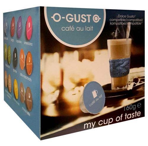 O-Gusto Creme Cafe au Lait 16pcs 160g