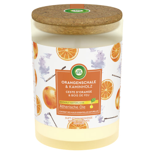 Air Wick Orangenschale & Kaminholz Candle 185g